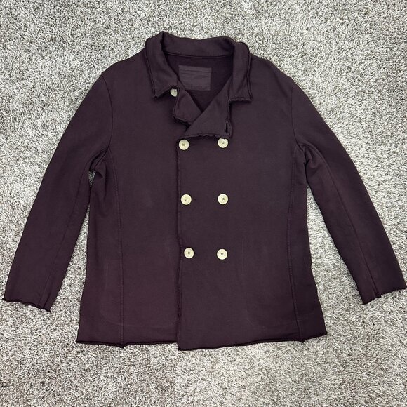 Frank & Eileen Jackets & Blazers - Frank & Eileen Belfast English Peacoat Triple Fleece Jacket Eggplant Large